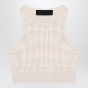 Fear Of God Essentials Sporty White Honeycomb Tank Top Women